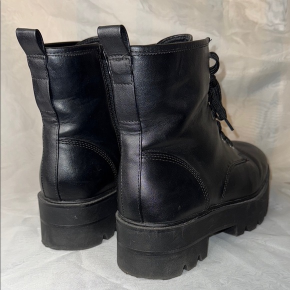Torrid Black Combat Platform Boots - Picture 7 of 11